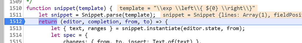 Inserting literal 